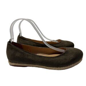 TORRID Olive Green Faux Suede Espadrille Flats Women's Size 7.5W